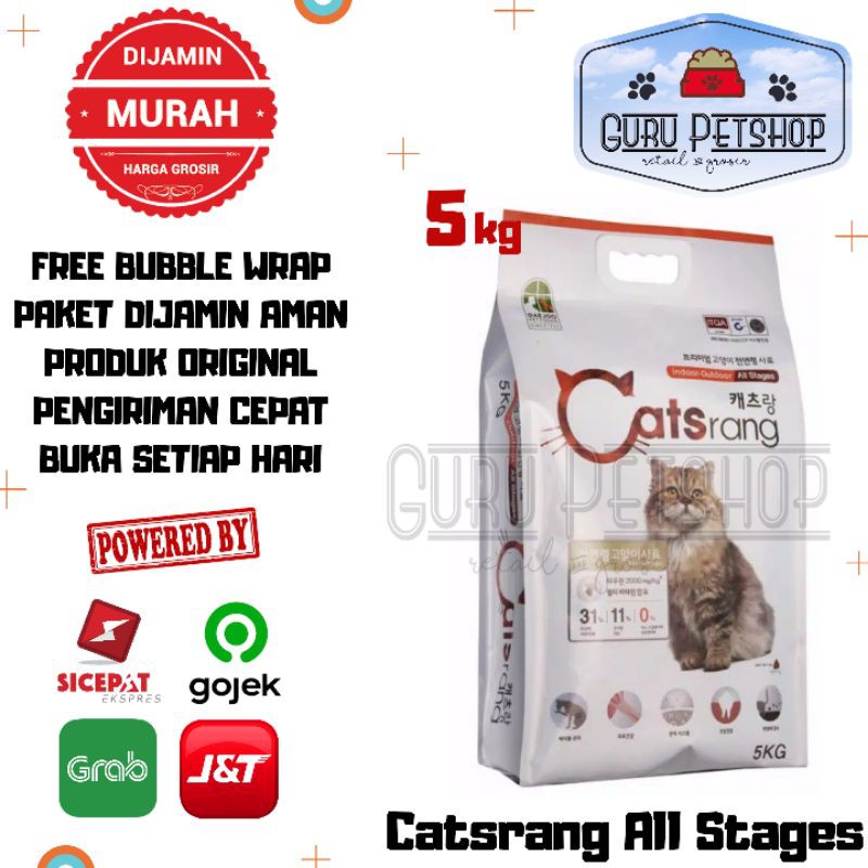 Makanan Kucing Catsrang All Stages 5kg Freshpack Made In Korea / Catsrang All Life Stages 5kg