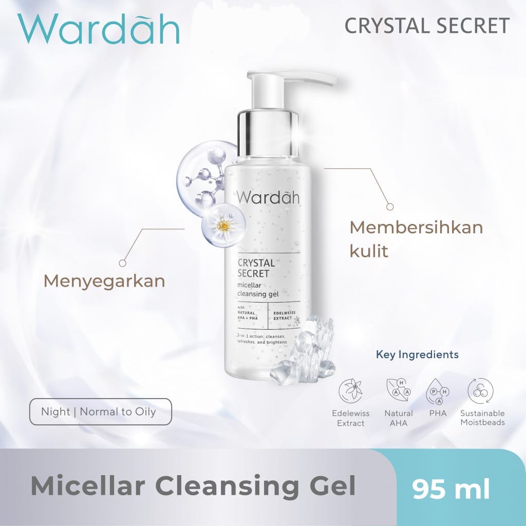 WARDAH Crystal Secret Micellar Cleansing Gel 95ml