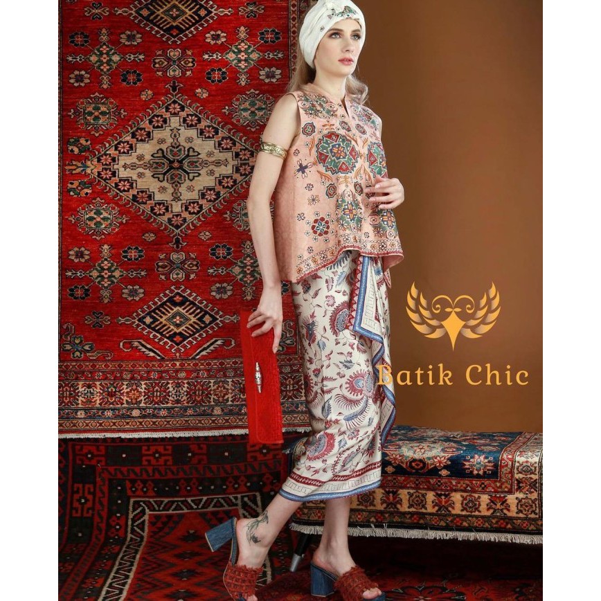 Sleeveless Blouse Embroidery Morocco By Batik Chic Wanita