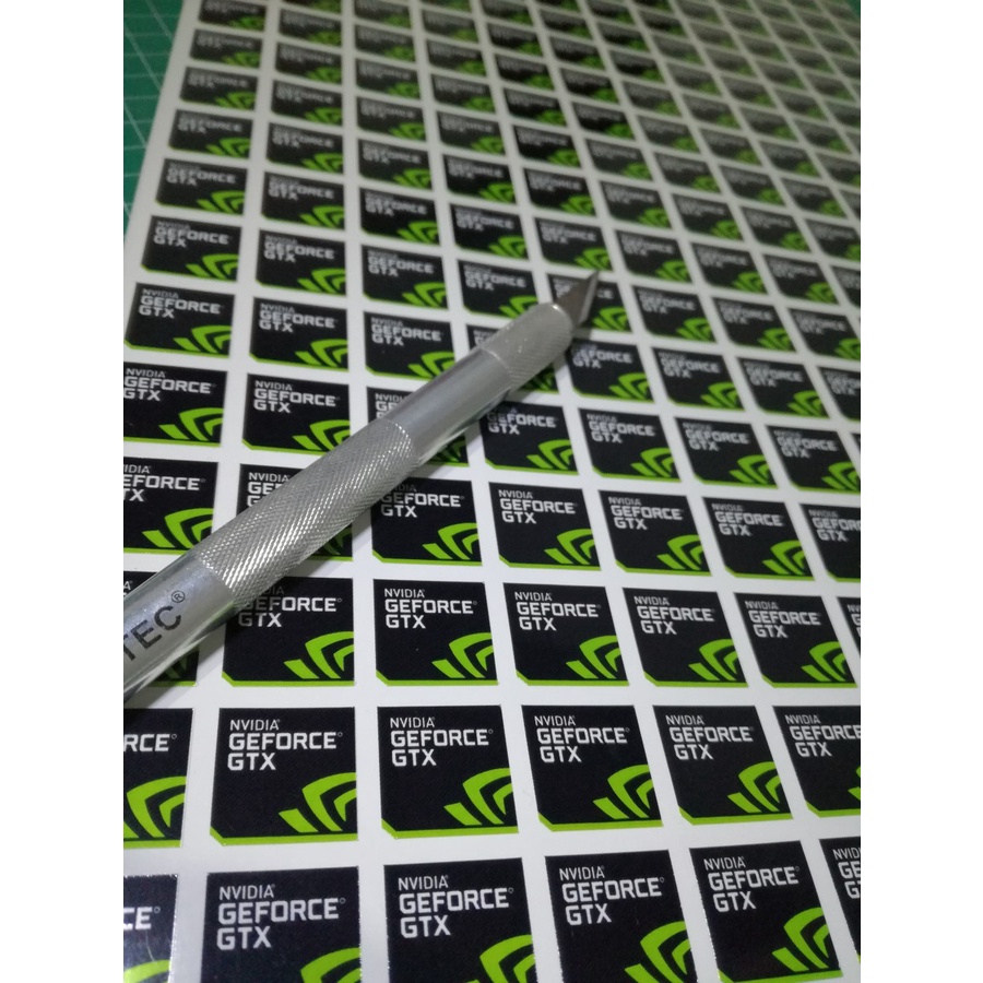 Stiker Nvidia GeForce GTX