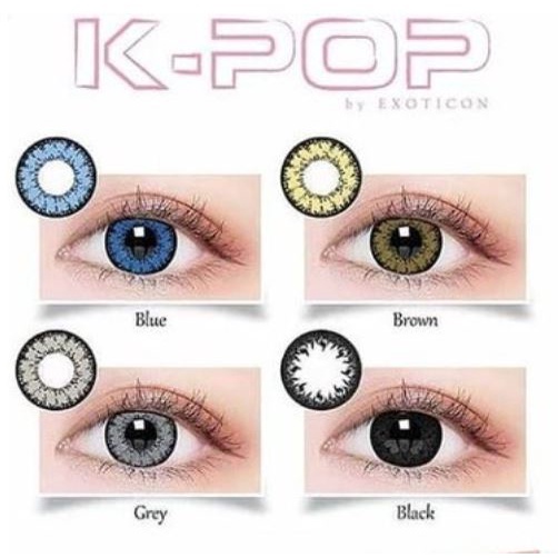 ^ KYRA ^ K-PoP Contact Lens Lensa Kontak Soft Lens Mata KPOP - Big Eye - 16 mm - Plano