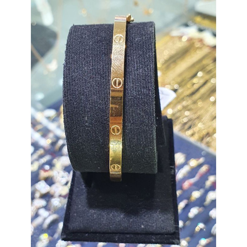 gelang bangle polos emas 700