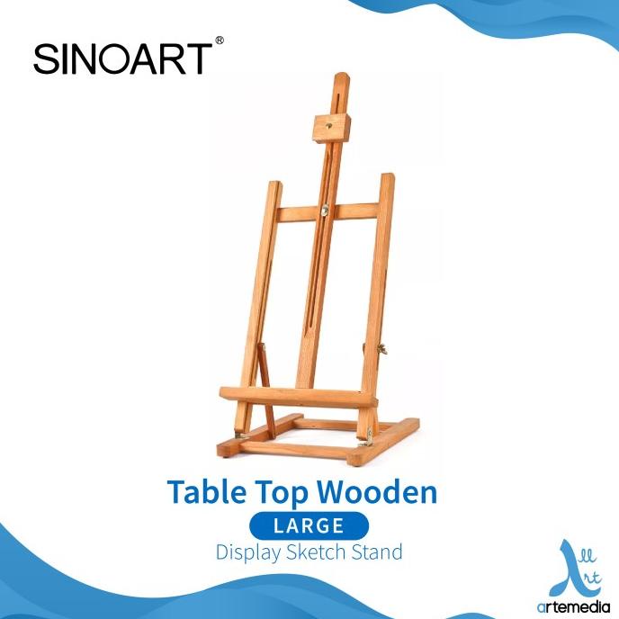 

Easel Lukis Sinoart Large Table Top Wooden Display Sketch Stand