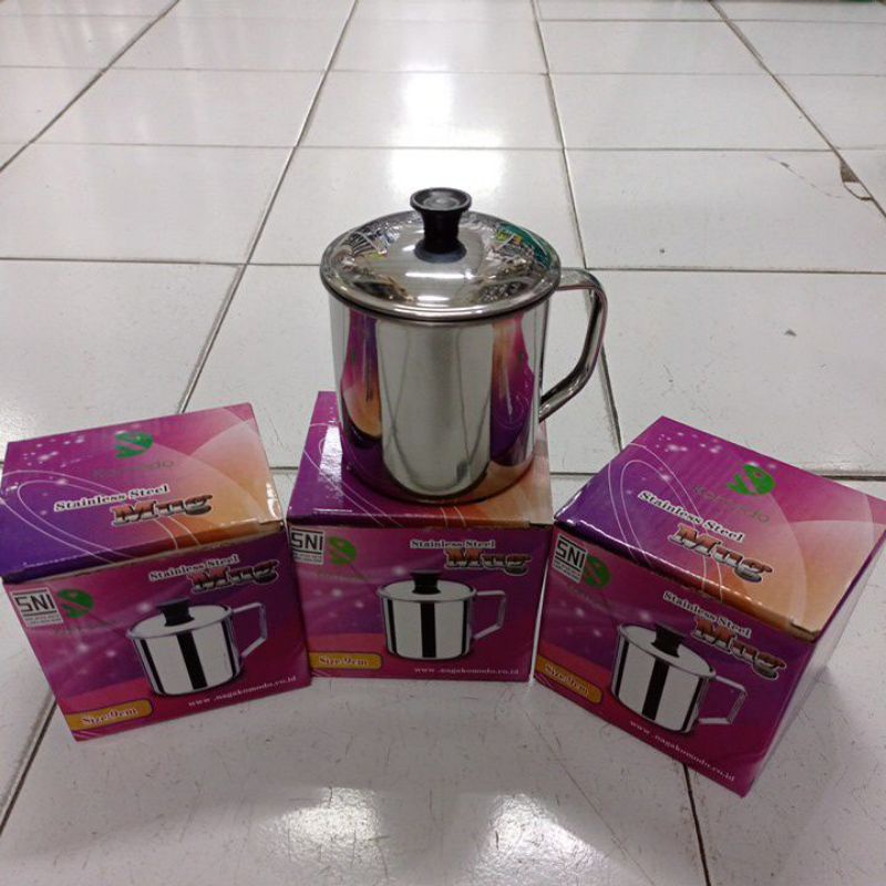 Komodo Mug Stainless Steel 9 Cm / Cangkir stainless