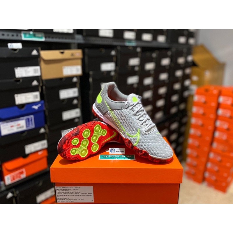 Sepatu Futsal Nike ReactGato Grey Fog CT0550-006 Original BNIB