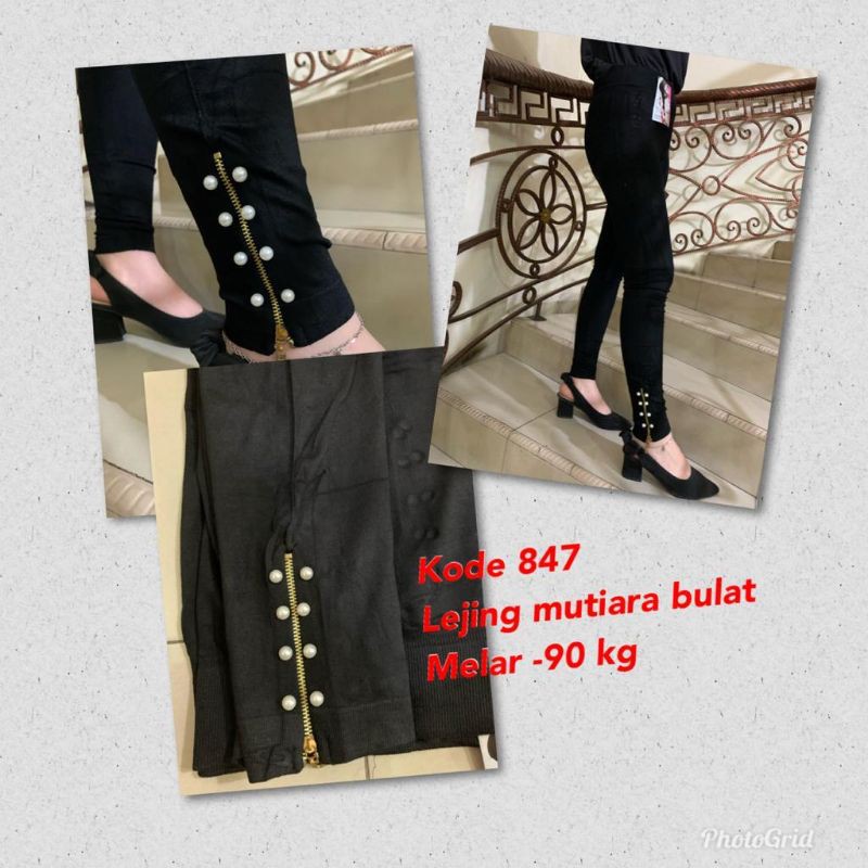 BISA COD LEGGING IMPORT ZIPPER MUTIARA MUAT BB 90KG 847
