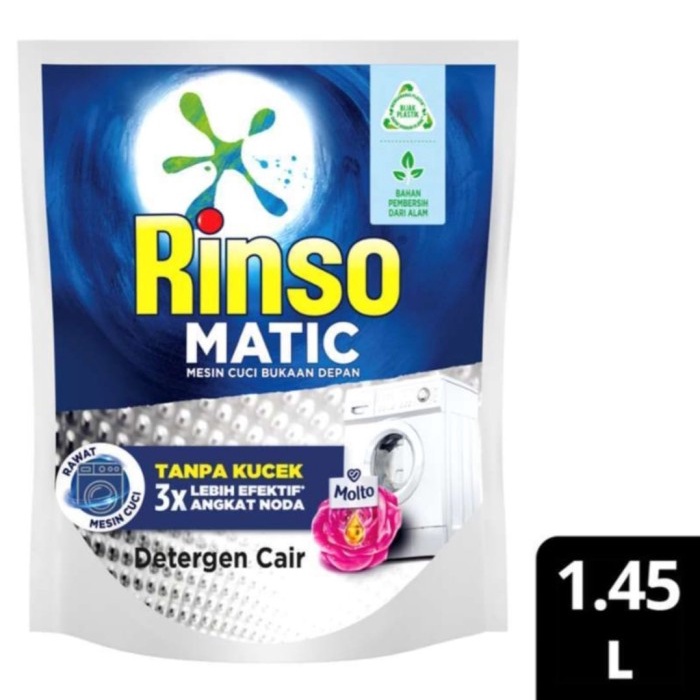 Rinso Matic Cair Front 1450 ml Bukaan Depan