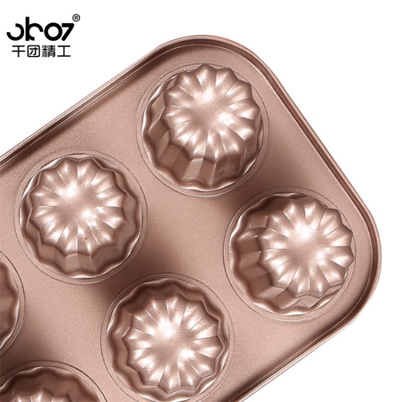 6 cups canele bake pan / loyang canelle