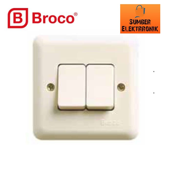 BROCO 6622U New Gee Double Switch - Saklar Seri