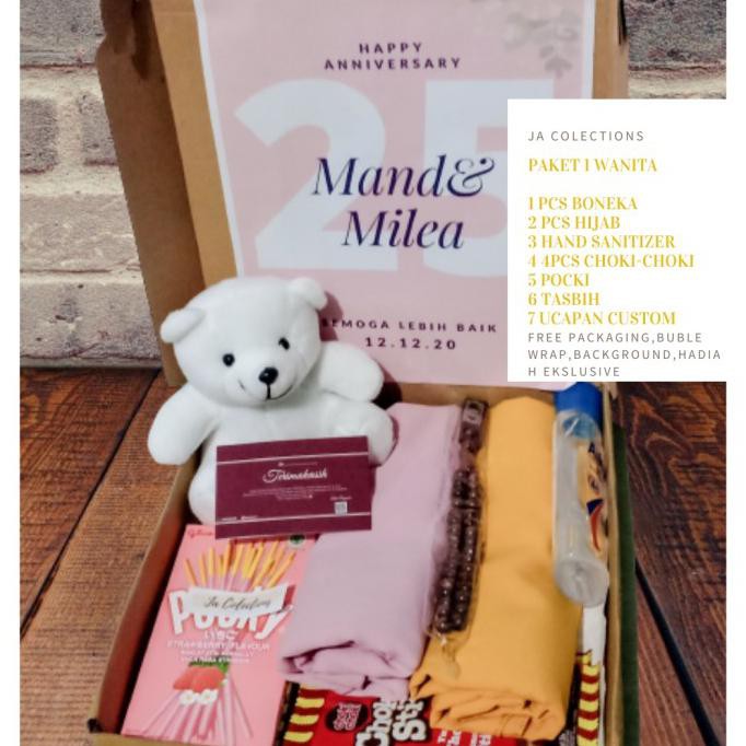 

Hampers Hijab Gift Box Kado Ulang Tahun,Wisuda,Aniversary Pacar,Teman Riantihanumshop9