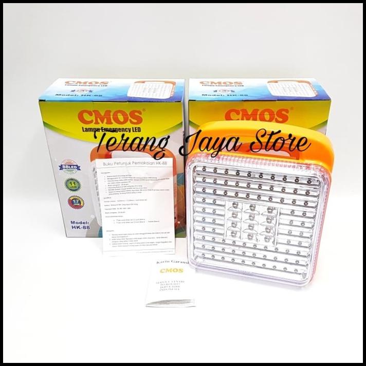 Lampu Emergency Cmos Hk-88 Lampu Rechargeable Cmos Hk88