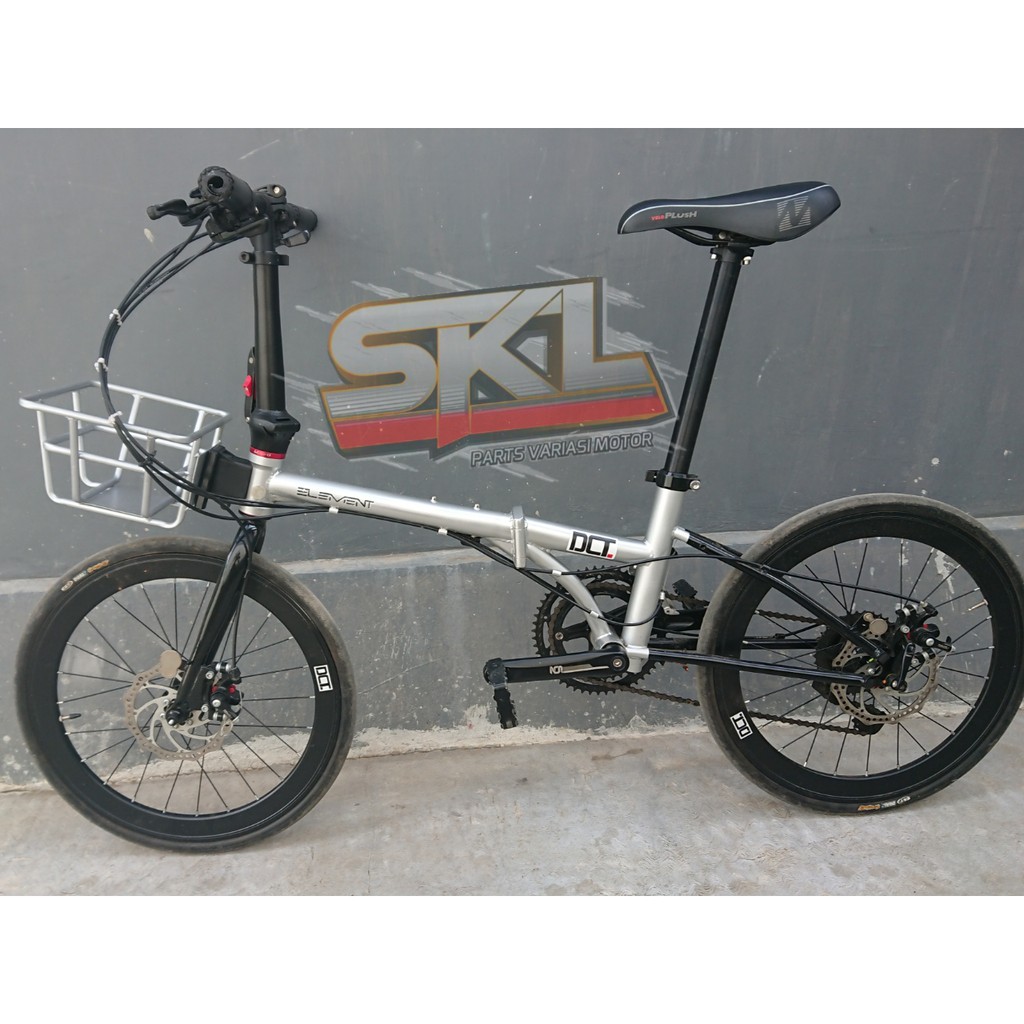 Keranjang Sepeda Lipat Front Rack Depan Rak Sepeda Keranjang Sepeda model Ring Basket Sepeda Lipat Bracket