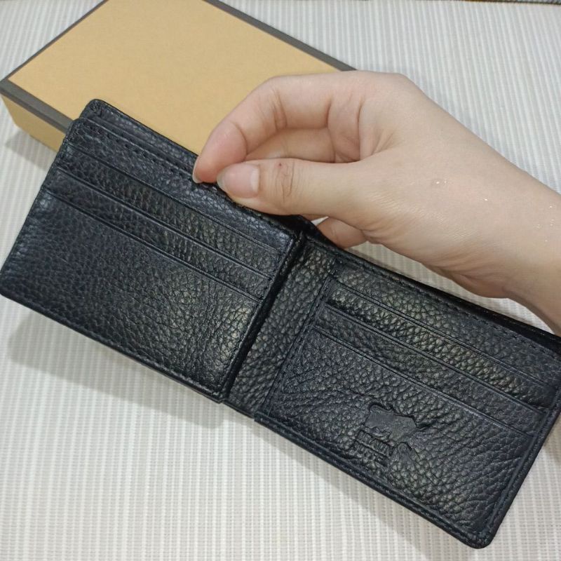 Dompet kulit pria ukuran mini kulit asli + box