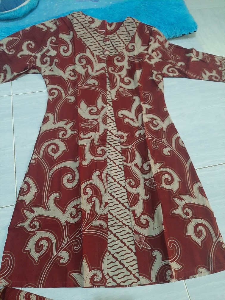 Couple Keluarga Dress Atasan Wanita Ameta Baju Hem Batik Pria Jumbo