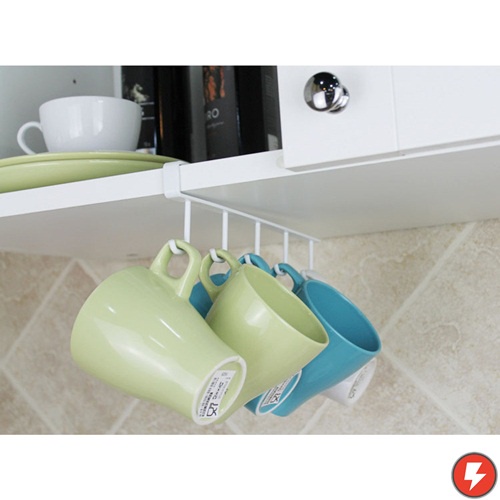 Flashmart Rak Gantung Dapur Besi Gelas / Cangkir