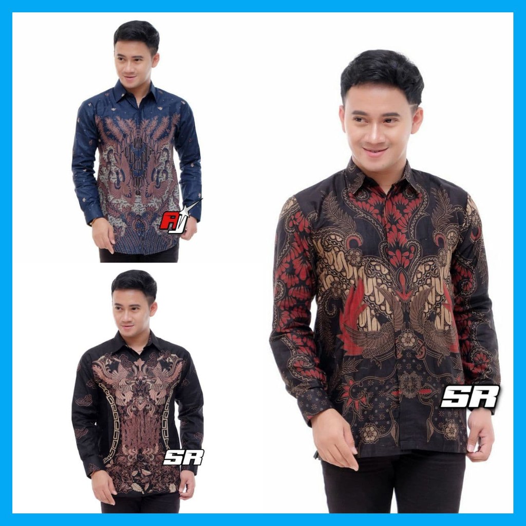 KEMEJA BATIK LENGAN PANJANG PENDEK KEKINIAN KEREN TERBARU MODERN SLIMFIT MURAH BANGET BAJU BATIK