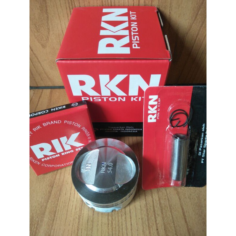 seher/piston kit RKN buat jupiter z,vega uk 53,5/54/54,5/55/55,25/56 pin 13-1
