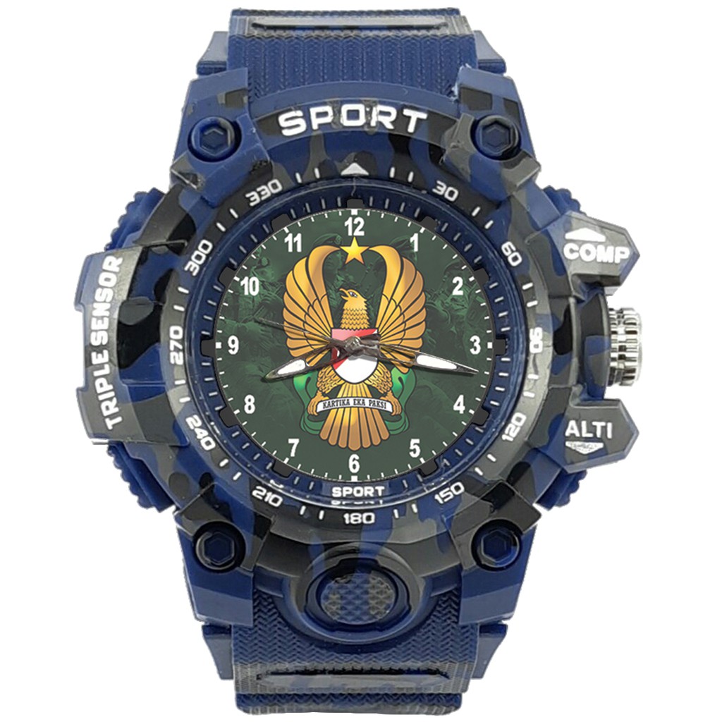 {Istimewa} Jam Tangan TENTARA NASIONAL INDONESIA (AD) -Biru Army Water Resistant