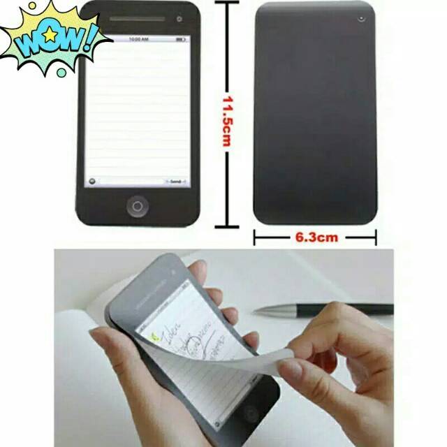 

Kertas Note berbentuk iPhone