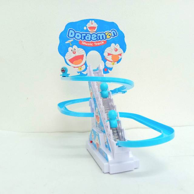 Mainan Anak Music Track / Perosotan Doraemon Music + Lampu