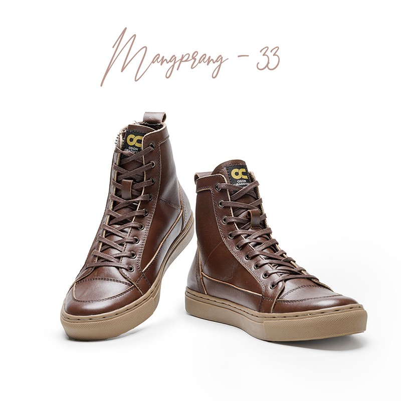 Sepatu Pria Sneakers Kasual Santai Kulit Asli Cowok Bertali Men  Casual Hangout Traveling Original