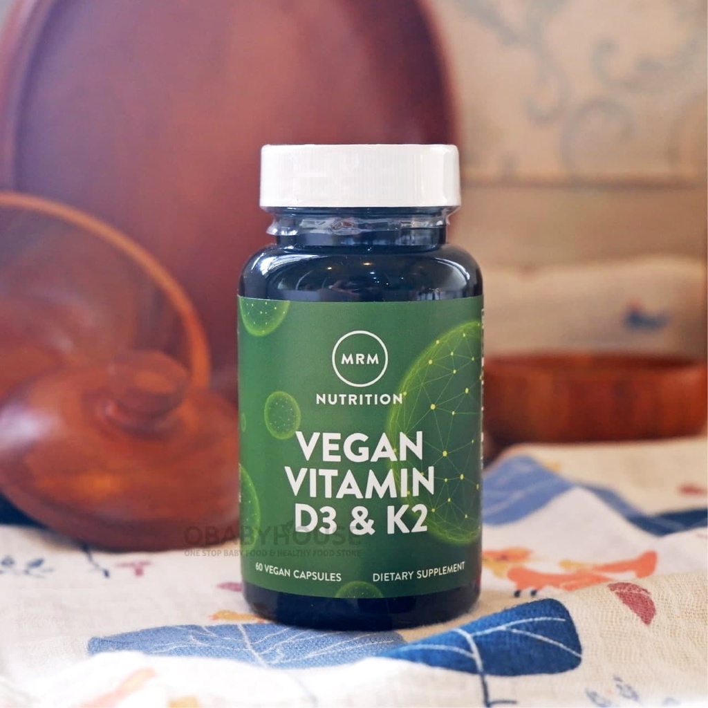 MRM Vegan Vitamin D3 &amp; K2, 60 Vegan Capsules