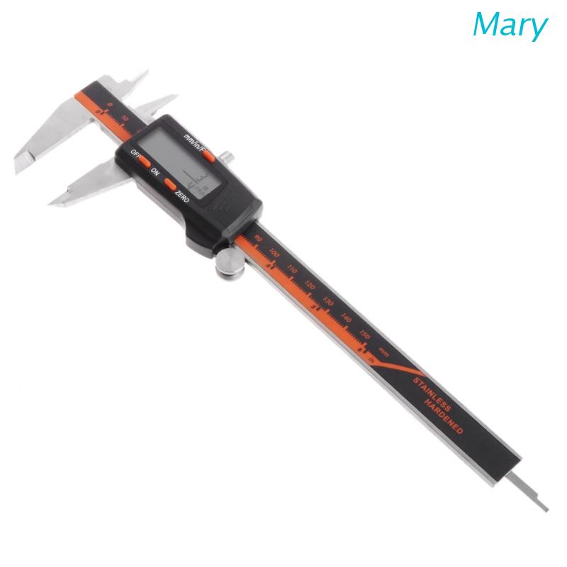 Mary Jangka Sorong Digital Elektronik Bahan Stainless Steel Ukuran 0-6 &quot;/ 150mm