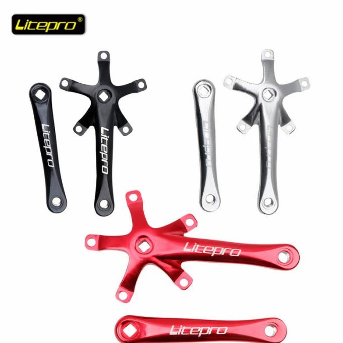 Crank Litepro BB Kotak BCD 130 Sepeda Lipat Roadbike Original