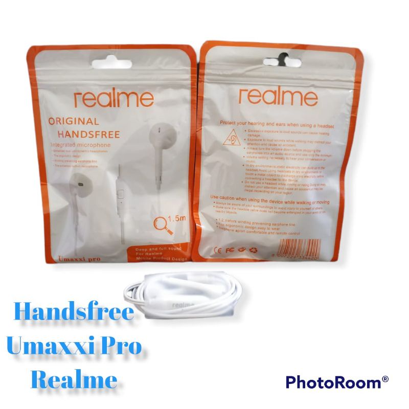 Handsfree Earphone Realme Umaxxi Pro High Quality Extra Bass