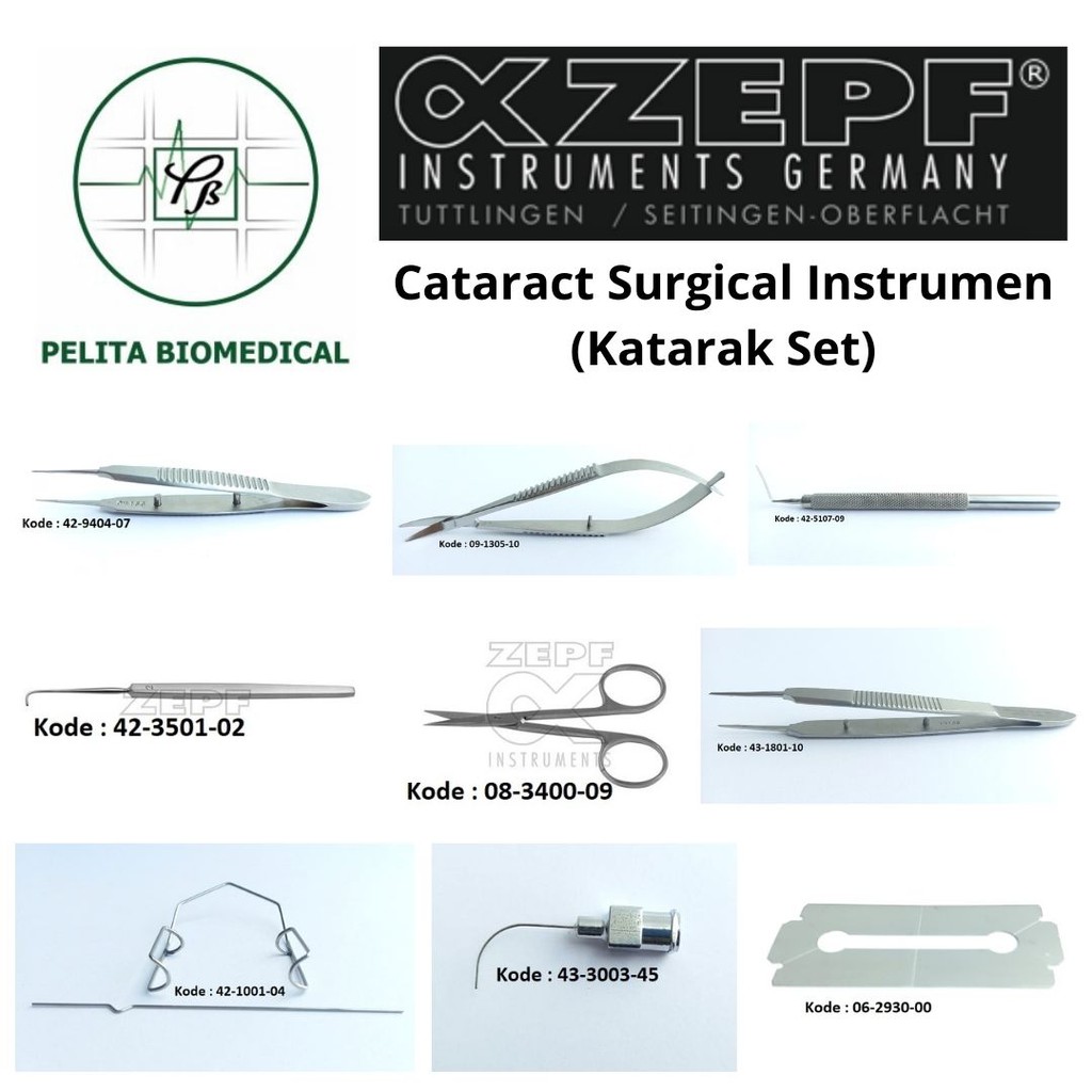 Cataract Corneoscleral Set, atau Katarak Set Zepf