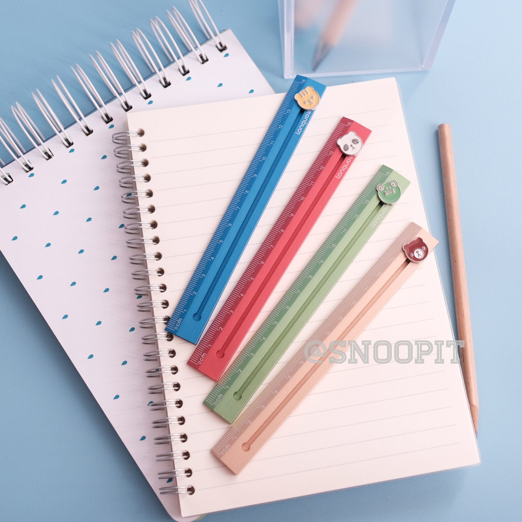 

Penggaris emoticon Mistar 15 cm Ruler alat menggambar karakter Animal stationery fancy #LG-9509 CAT