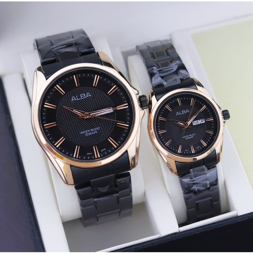 Jam Tangan ALBA Couple Anti Air || Best Seller