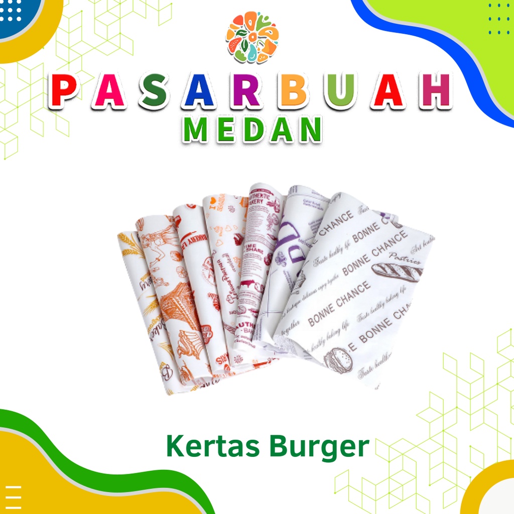 

Distributor Kertas Burger Isi 75 Pcs / Pack - Pasar Buah Medan