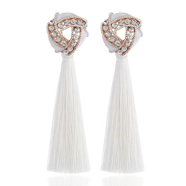 LRC Anting Tusuk Fashion Tassel Decorated Earrings