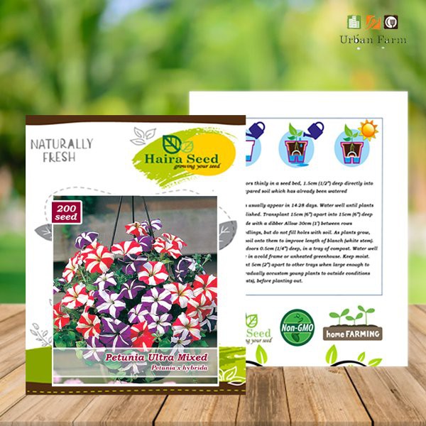 

Benih-Bibit Bunga Petunia Ultra Mixed - Haira Seed