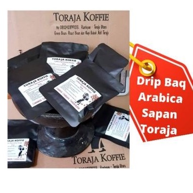 

Toraja Koffie Coffee Drip Baq Kopi Arabica drip Baq Toraja Spesiality (5 Drip baq )