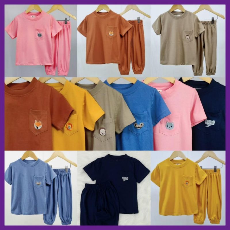 SET JOJO SETELAN ANAK SMILEE JOJO UNISEX SIZE 1-5 T