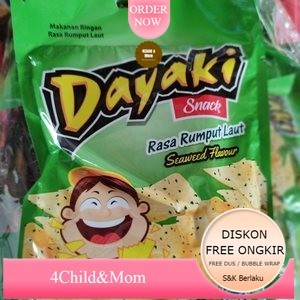 

Dayaki Snack Rasa Rumput Laut Keripik Cemilan Makanan Ringan 200 gram