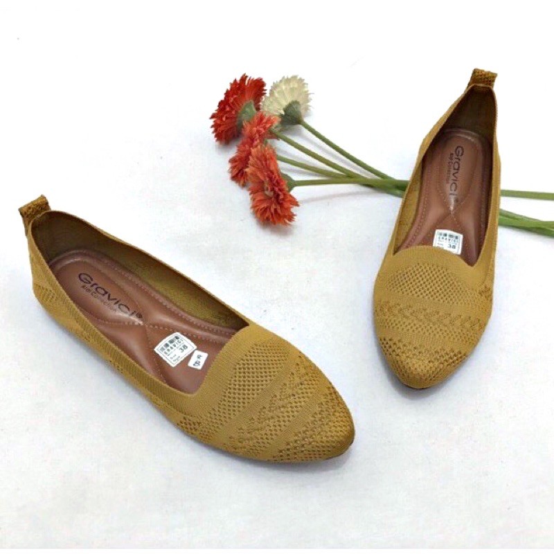 Sepatu Flat Wanita Rajut Import DO-14 GRAVICI