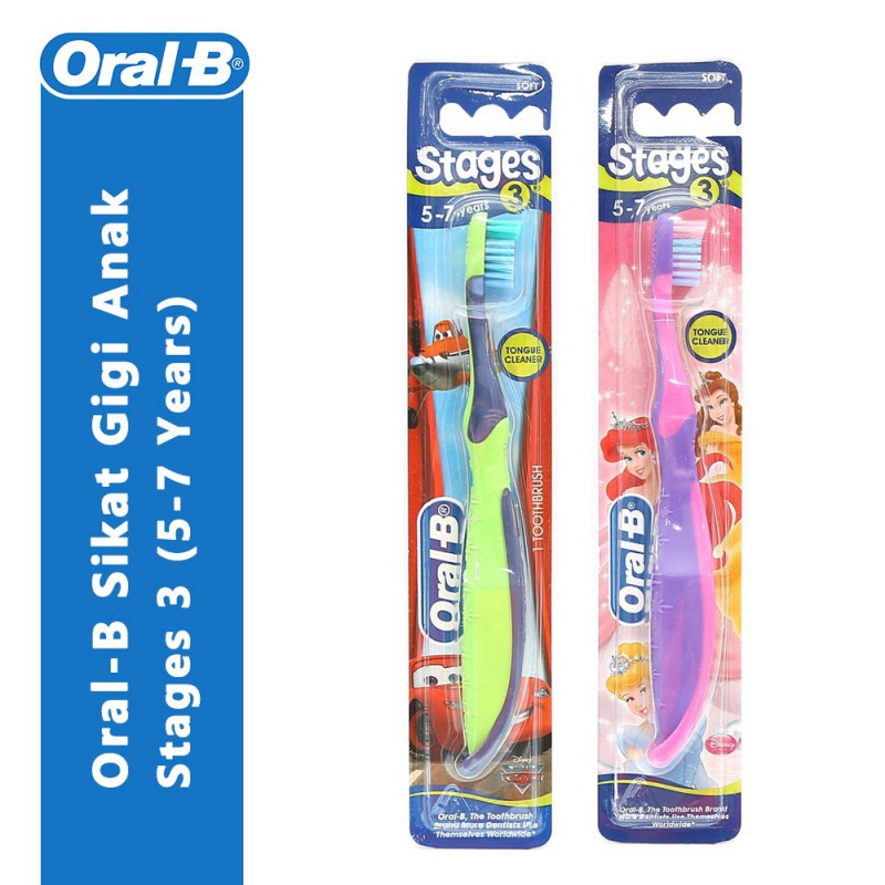 Oral B Baby Kids Toothbrush Stages 1 2 3 4 - Oral-B Sikat Gigi Bayi Anak Stage 1 2 3 4 Kids Series