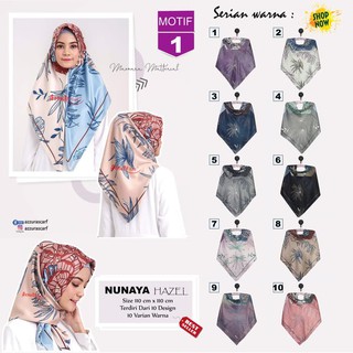 Jilbab Segiempat Nunaya Hazel Maxmara Motif 1 By Azzura Jilbab Segiempat Nunaya Hazel Maxmara Motif 1 By Azzura