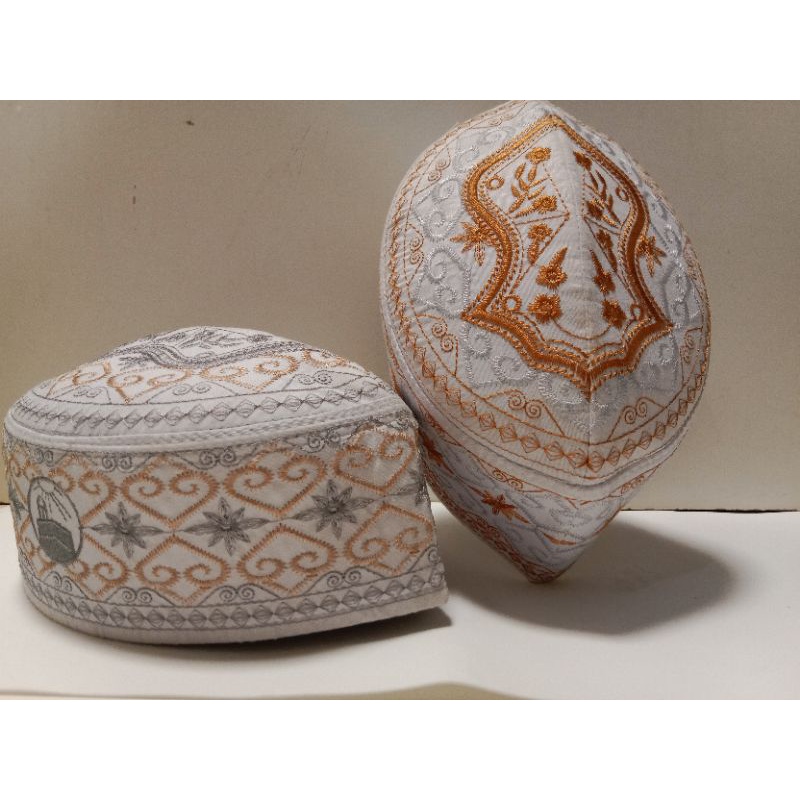 songkok bordir terompah/songkok dewasa/songkok pria