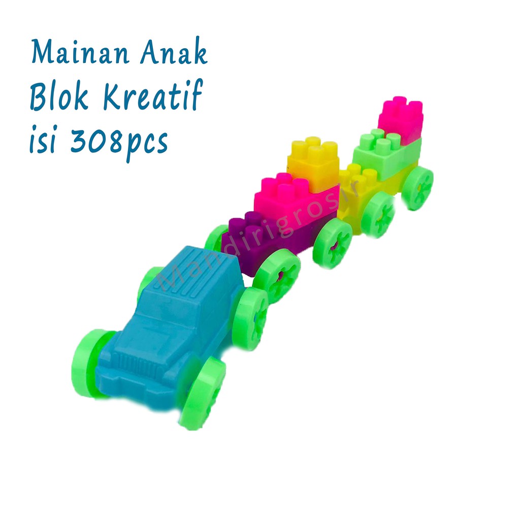 Blok kreatif *Mainan Anak Edukasi *308* isi 308pcs