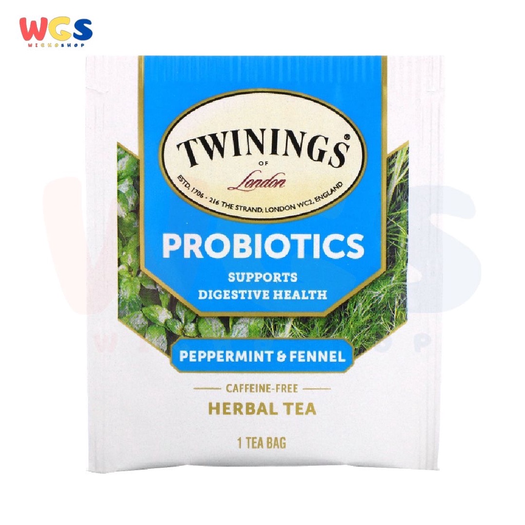 Twinings of London Probiotics Peppermint &amp; Fennel Herbal Tea 18s x 2g