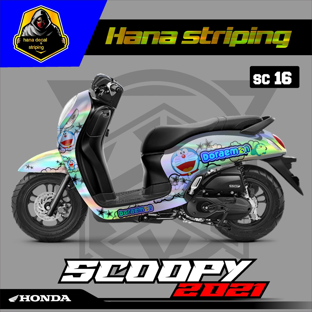 DECAL STIKER SCOOPY NEW HOLOGRAM FULL BODY kode 16