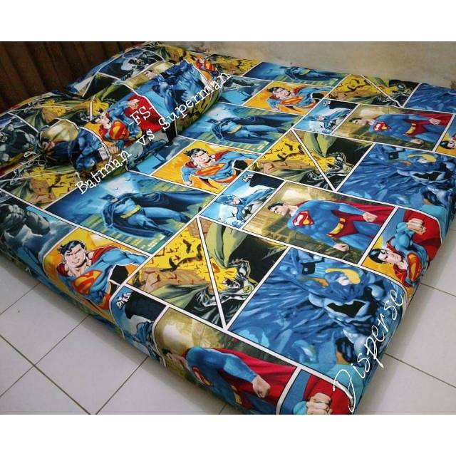 Sprei Superman batman superhero spiderman iron man marvel
