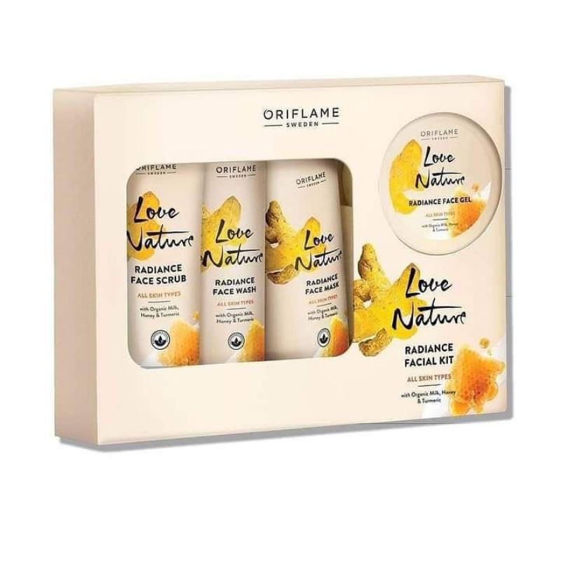 Love Nature Radiance Facial Kit with Organic Milk, Honey and Turmeric