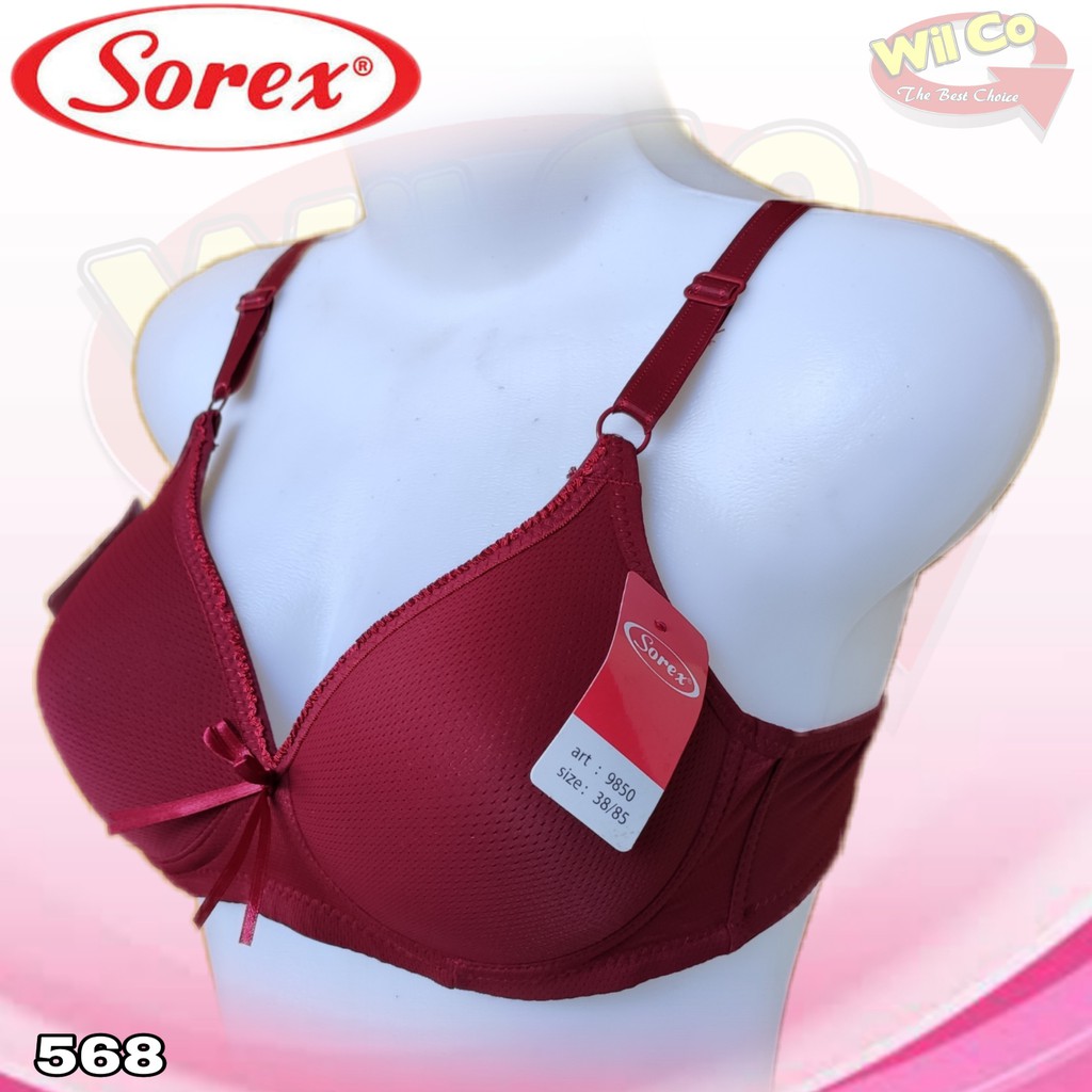 K568 - BRA/BH WANITA SOREX TANPA KAWAT CUP B SIZE 34 - 40 EXTRA COMFORT