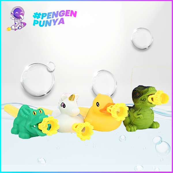 Gelembung Tiup Karakter Hewan / Bubble Sabun / Gelembung Tiup Balon / Mainan Bubble Stick / Mainan G