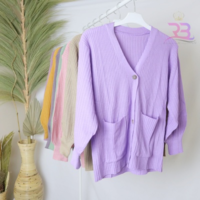 CARDIGAN RAJUT WANITA / OUTER KNIT PREMIUM / CLARA CARDY